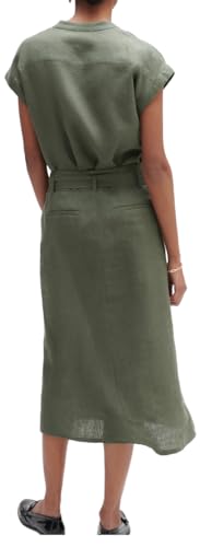 Caroll Kk031-agnes Falda, Verde, 40 para Mujer