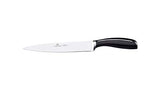 Gerlach 1760 Set Couteau Cuisine en Acier Inoxydable - Conjunto de 5 Couteaux - 1 x Japonais Santoku 1x à Pain 2x de Cuisine 1x à Légumes - 55-56 HRC - Poignée Antidérapante - Loft