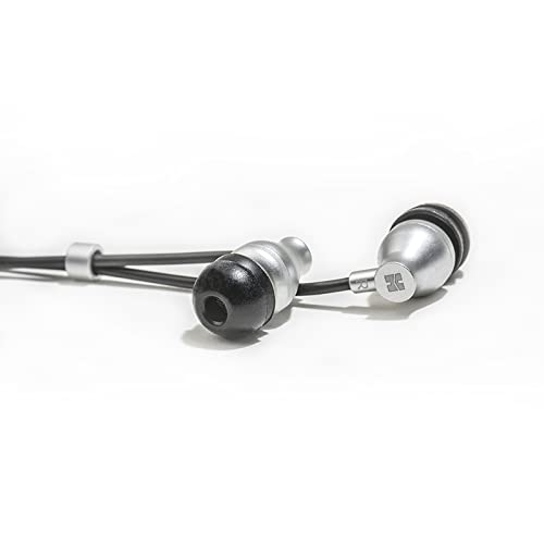 HiFiMAN RE800-Silver Dynamic Driver Topology Diaphragm Ergonomic Fit Wired Hi-FI in-Ear Earphones/IEM/Earbuds for Audiófilos- Simplified Packaging Version