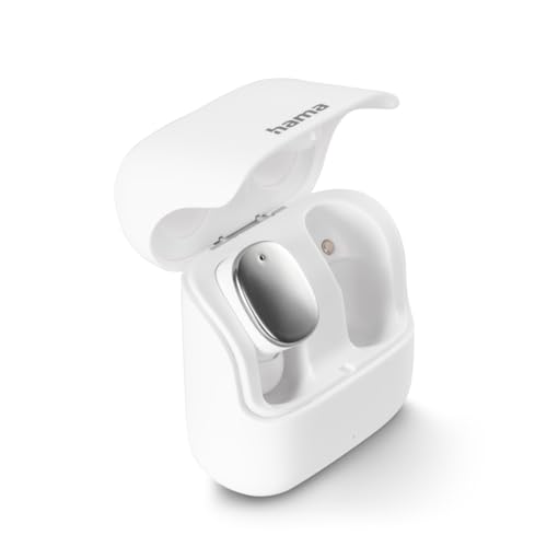 Hama | Auriculares Bluetooth (Control táctil, Resistente a Salpicaduras IPX5, Comandos de Voz, Batería Duradera) Color Blanco