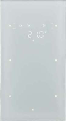 Sensor 2 fases con termostato, configurado, serie berker R.1 de hager, blanco polar