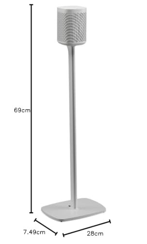 Flexson Soporte de Pie para Sonos One, One SL y Play:1 - Blanco (Par)
