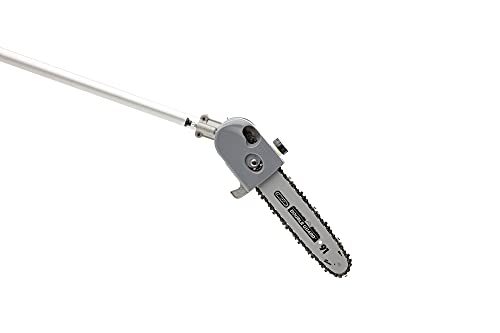 IKRA 73046710 Herramienta multifunción a Gasolina IBKH 33, 4en1: cortabordes, desbrozadora, Cortasetos telescópico y podadora de Altura, 900 W, Gris, Rojo y Negro