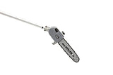 IKRA 73046710 Herramienta multifunción a Gasolina IBKH 33, 4en1: cortabordes, desbrozadora, Cortasetos telescópico y podadora de Altura, 900 W, Gris, Rojo y Negro