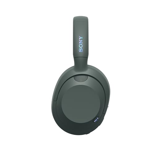 Sony ULT Wear, Auriculares inalámbricos Bluetooth con ULT Power Sound, Ultimate Deep Bass, Noise Cancelling, Calidad de Llamada nítida, hasta 30H de autonomía de la batería, iOS y Android, Gris Bosque