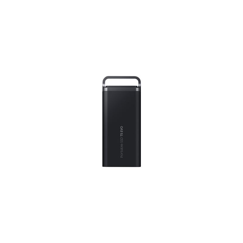 Samsung T5 EVO 8TB, hasta 460MB/s, USB 3.2 Gen 1, SSD Externo, soporta caidas de hasta 2m, para Creadores de Contenido, Youtubers, Copia de Seguridad y Gaming, Mac Compatible, MU-PH8T0S