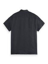 Scotch & Soda Linen SS Shirt, Camiseta Hombre, Negro, L