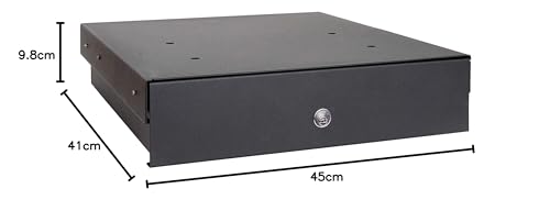 ARREGUI - Caja fuerte camuflada para zócalo de cocina, color negro