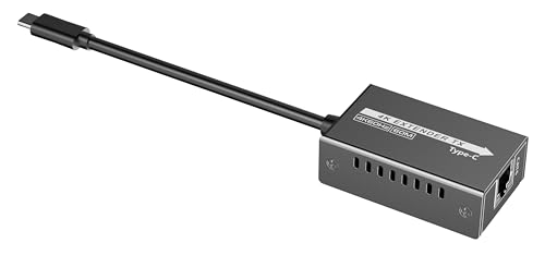 PremiumCord Extensor 4K USB-C a HDMI vía Cat5E/6/6A, UHD 4K 2160p 120Hz, Full HD 1080p, HDMI 2.0, HDCP 1.4/2.2, HDR10, Sin Retardo