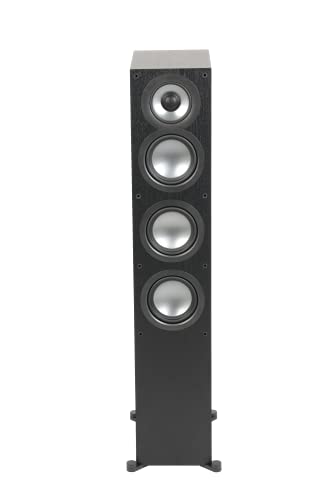 ELAC Uni-Fi 2.0 UF52 - Altavoz de pie para reproducción de música a través de estéreo, Sistema de Sonido Envolvente 5.1, excelente Sonido y diseño, Altavoz de 3 vías