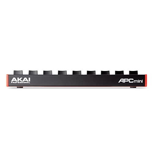 Akai Professional APC Mini MK2, Controlador MIDI USB para Lanzar Clips con Ableton Live, 64 Pads, Modalidad Nota y Batería, Mesa de Mezclas MIDI, Negro