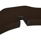 Relaxdays Barrera Seguridad Niños, Valla Protectora, Puerta, 92x206cm, Plegable, Cerca Protección Bebés, Perros, Marrón, Tablero de Fibras