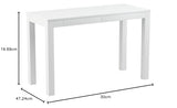 Ameriwood Home Gran Escritorio Parsons con 2 cajones, Blanco