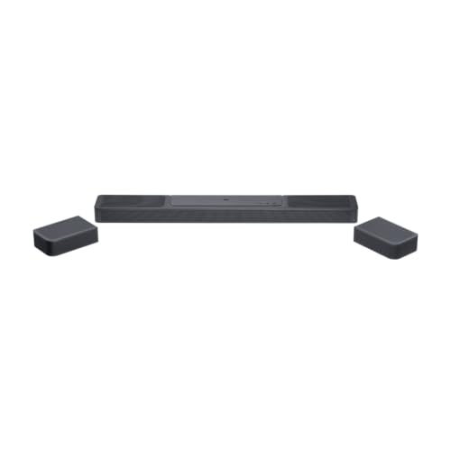 JBL Barra de sonido 1300 con altavoces envolventes desmontables, 1700 W, Wi-Fi integrado, sonido envolvente 3D, MultiBeamTM, Dolby Atmos y DTS X, en negro