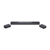 JBL Barra de sonido 1300 con altavoces envolventes desmontables, 1700 W, Wi-Fi integrado, sonido envolvente 3D, MultiBeamTM, Dolby Atmos y DTS X, en negro