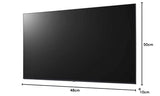 LG 55UL3J-E Pantalla de señalización Pantalla Plana para señalización Digital 139,7 cm (55") IPS 4K Ultra HD Azul Procesador Incorporado Web OS
