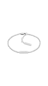 Calvin Klein Set de 3 Pulseras para Mujer Colección CK TRIO en Acero Inoxidable con Cristales - 35000796, Silver