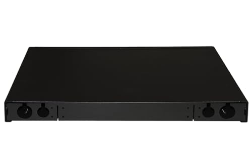 Connetto - Panel de Fibra óptica de 19" con 24 adaptadores LC dúplex singlemode Profundidad 250 mm Color Negro