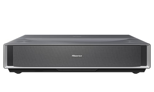 Hisense PT1SE - Proyector Laser Tricroma UHD 4K Smart TV Tiro Ultra Corto, de 80" a 150", 2300 Lumen, HDR10, Contraste Nativo 3000:1, Dolby Vision, Dolby Atmos, IMAX Enhaced, Smooth Motion, 3xHDMI 2.1