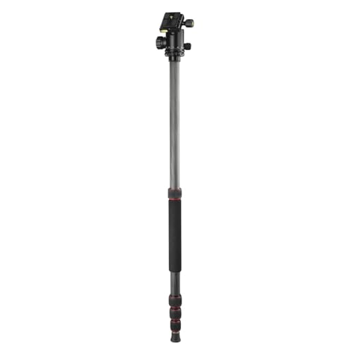 Hama Ramble II Duo - Trípode para cámara 2 en 1 y Soporte para teléfono móvil con Soporte para teléfono móvil, trípode Estable y Ligero de Carbono, trípode para Fotos de 3 Posiciones Extensible máx.