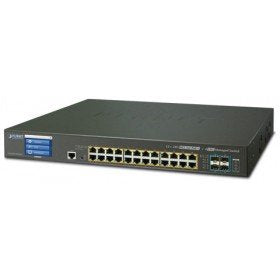 Planet GS-5220-24PL4XVR Gestionado L2+ Gigabit Ethernet (10/100/1000) Energía Sobre Ethernet (PoE) 1.25U Negro Switch