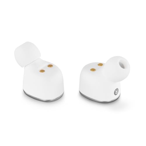 Hama | Auriculares Bluetooth (Control táctil, Resistente a Salpicaduras IPX5, Comandos de Voz, Batería Duradera) Color Blanco