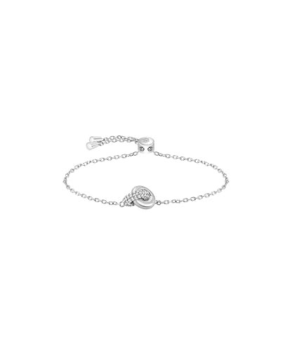 BOSS Jewelry Pulsera para Mujer Colección LIVE PRECIOUS en Acero Inoxidable con Anillos Entrecruzados y Cristales - 1580756