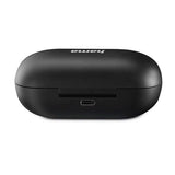 Hama True Wireless In Ear - Auriculares Bluetooth (batería de 4 Horas, Tiempo de conversación de 12 Horas, batería de 12 Horas, Auriculares con Carga inalámbrica y Cargador inalámbrico, protección