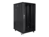 Armario LANBERG Rack 19" 22U 600X800 Flat Pack Black Negro