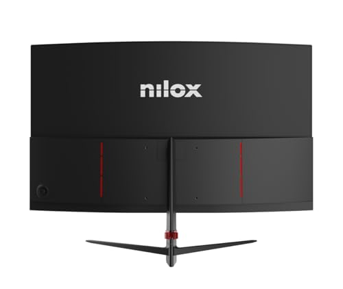 Nilox NXM27FHD18001 Monitor Curvo 27", VA, Pantalla Gaming 180Hz, Monitor PC con Reducción de Luz Azul, Conexiones HDMI y DP