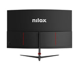 Nilox NXM27FHD18001 Monitor Curvo 27", VA, Pantalla Gaming 180Hz, Monitor PC con Reducción de Luz Azul, Conexiones HDMI y DP