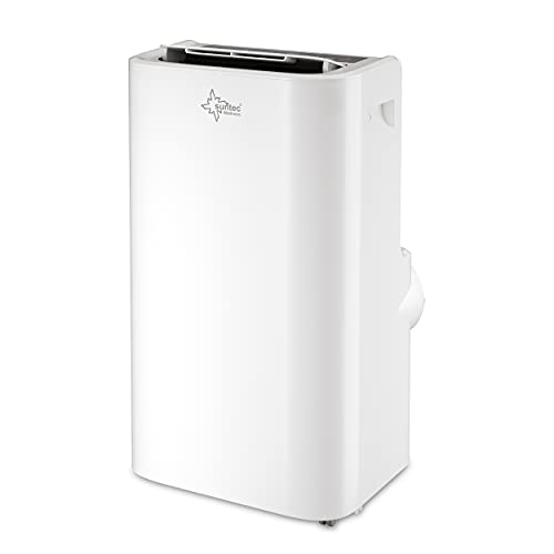 Climatizador móvil SUNTEC Coolfixx 12000 BTU APP - Aire acondicionado móvil y silencioso con control Smart App - Deshumidificador para habitaciones de hasta 60 m2 - Refrigeración y calefacción móvil