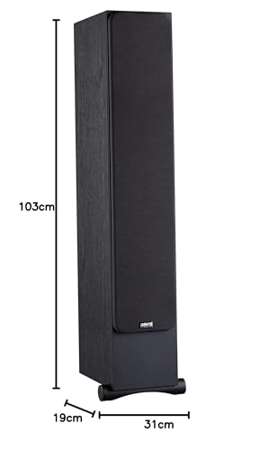 Davis Acoustics Ariane 7 Negro (Black) - Columna de 3 vías/4 Altavoces - Se Vende por Unidad