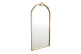 ESPEJO METAL/RATTAN C/GUIRNALDA