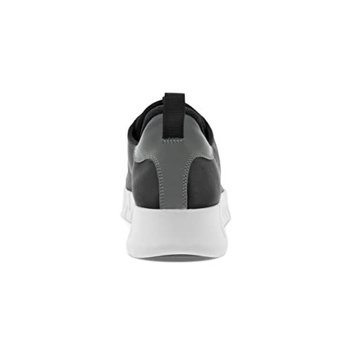 ECCO Gruuv Zapatillas para Mujer, Black Light Grey, 38 EU