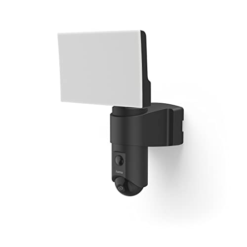 Hama | Cámara de vigilancia Exterior, 1080P, Sensor de Movimiento y luz, Full HD, Compatible con Amazon Alexa y Google Assistant.