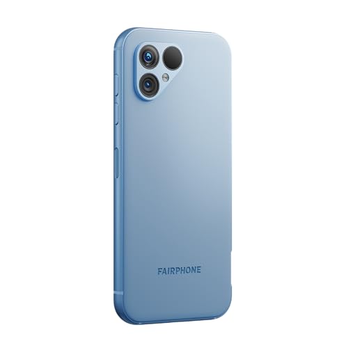 Fairphone 5 5G Smartphone sostenible (Pantalla de 6,46", cámara Dual de 50 MP, 8 GB/256 GB, 4200 mAh, Android 14) Incl. Destornillador iFixit, Azul Cielo