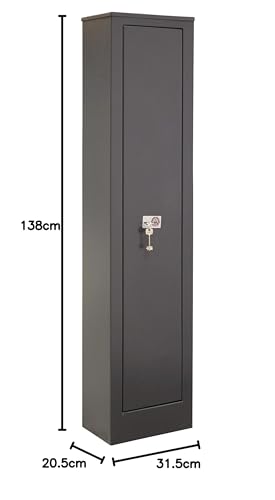 ARREGUI Braco ARM050 Armero de Acero para 5 Escopetas | Armero para Rifles con Cajón Interior | Caja Fuerte para Armas |FRANCIA e ITALIA: válido para todas armas | ESPAÑA y PORTUGAL: no homologado