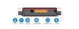FRITZ!Box 4050 International - Router, WiFi 6, Banda Dual (2400 Mbps 5GHz y 600 Mbps 2,4 GHz), Mesh, WAN GB, 3 x LAN Gigabit, 1 x USB 3.0, Base DECT, Servidor Multimedia, Interfaz en Español