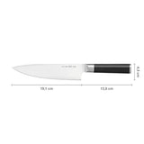 Fiskars Set de cuchillos, Sensei, 5 piezas, Cuchillo chef, Cuchillo pan, Cuchillo Santoku, Cuchillo verduras, Cuchillo para pelar, Acero inoxidable con alto contenido de carbono/plástico, 1025845