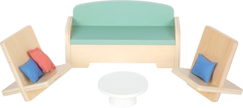 Small Foot Casa de muñecas Villa de Ensueño XL, 3 Pisos, muñecas de hasta 30 cm, Escala 1:6, Aspecto de Madera, 12730