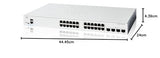 Cisco Switch Inteligente Catalyst 1200-24T-4G, GE de 24 Puertos, SFP GE 4x1, protección Limitada de por Vida (C1200-24T-4G)
