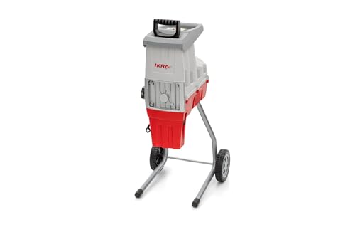 IKRA trituradora eléctrica de jardín ILH 3000 S, potente 3000 W, grosor de ramas de hasta 44 mm, incl. bolsa colectora de 45 l
