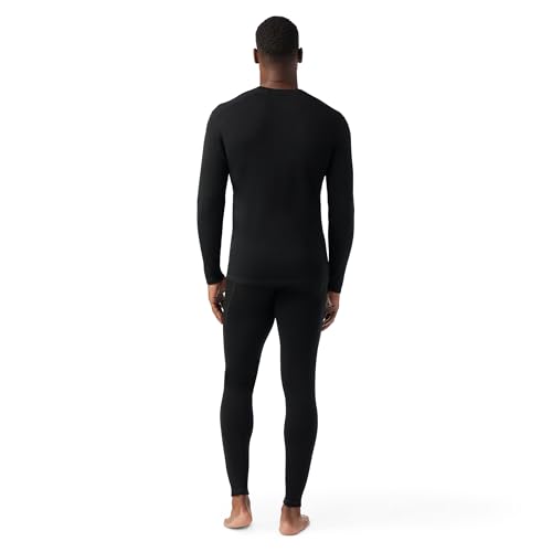 Smartwool Classic Thermal Merino Capa de Base Superior, Hombre, Black, M