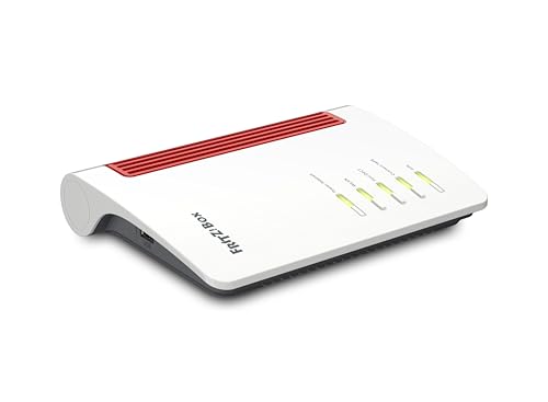 FRITZ!Box 4050 International - Router, WiFi 6, Banda Dual (2400 Mbps 5GHz y 600 Mbps 2,4 GHz), Mesh, WAN GB, 3 x LAN Gigabit, 1 x USB 3.0, Base DECT, Servidor Multimedia, Interfaz en Español