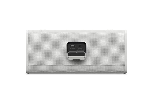 Sony ULT Field 3 - Altavoz Bluetooth portátil con ULT Power Sound, batería de 24 Horas, IP67, Resistente al Agua, al Polvo y a los Golpes, Correa Desmontable para el Hombro, Compacto - Blanco Marfil