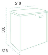 ARREGUI Bigpack Base EP2104 Individual de Paquetería Acero Grandes (Paquete Máximo: 46x45x24 cm) | Buzón para Compras Online | Negro | 50x51x31,5 cm