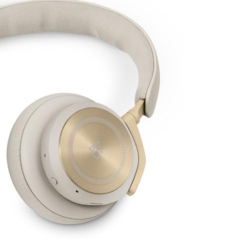 Bang & Olufsen Beoplay HX Auriculares Premium Inalámbricos Bluetooth de Diadema con Cancelación de Ruido, 6 Micrófonos, hasta 40 Horas de Autonomía, Cascos y Estuche Gold Tone