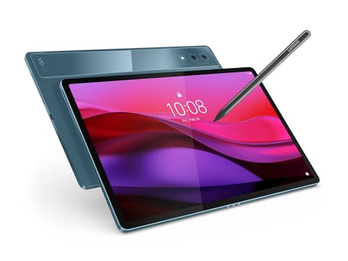 Lenovo Yoga Tab Plus – Tablet IA 12.7" 3K (Qualcomm Snapdragon 8 Gen 3, 16 GB RAM, 256 GB UFS 4.0, 144 Hz, Wi-Fi 7, Bluetooth 5.4, Android 14) Tidal Teal - Incluye Teclado + Pen