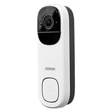 OSRAM Timbre con vídeo SMART+ WiFi 3MP 2K Batería IP66 Blanco Timbre con video SMART+ WiFi de 3 MP y 2K, sensor PIR, batería de 5200 mAh, timbre, ángulo de 160°, compatible con Alexa, blanco